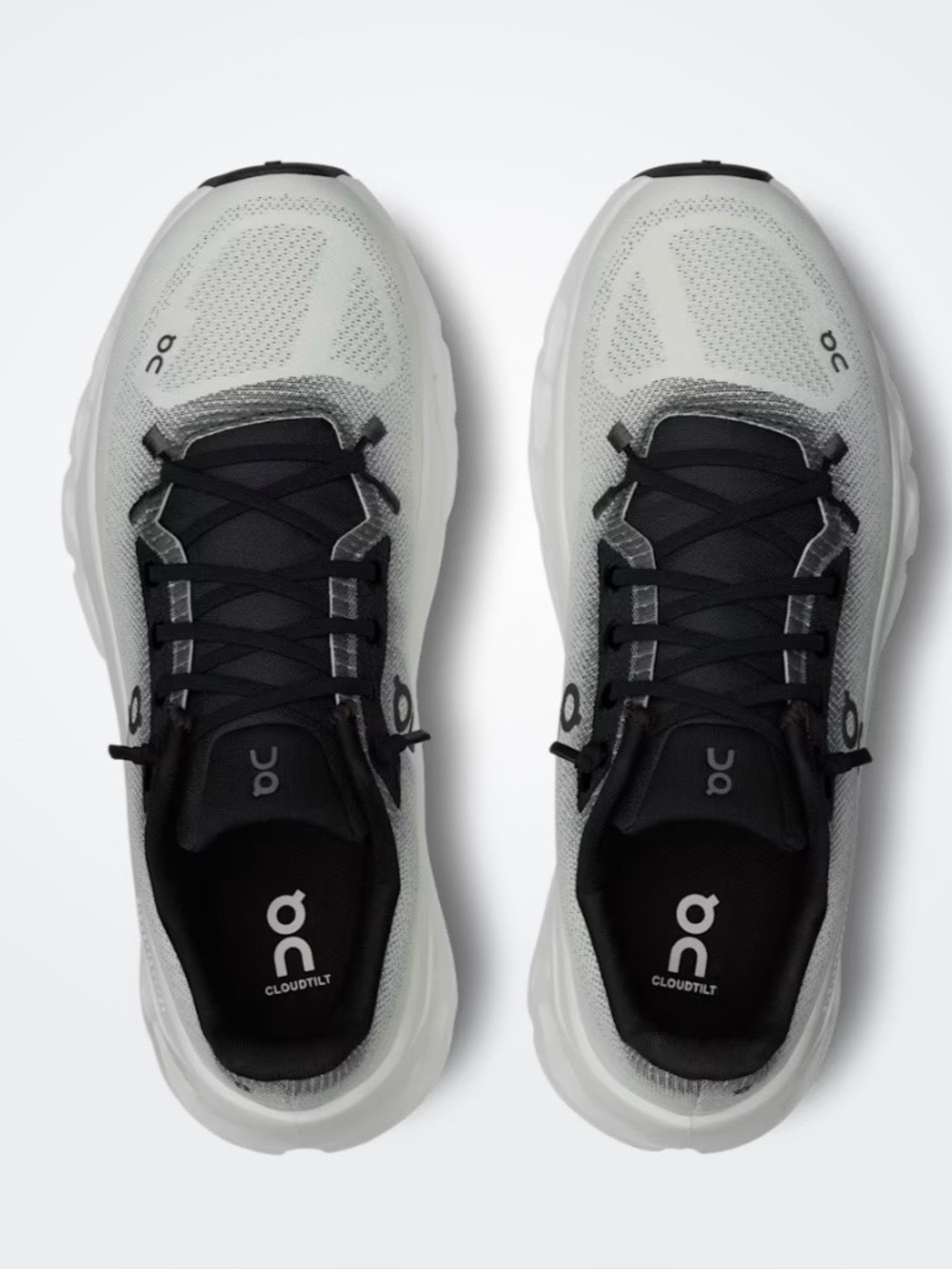 On Cloud Cloudtilt ombré sneakers in black & ivory